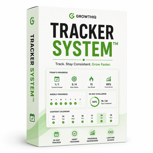 Tracker System | Everything you need to Plan, Create stay Consistent