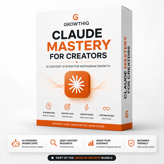 Claude Mastery for Creators | AI Content System for Instagram Growth