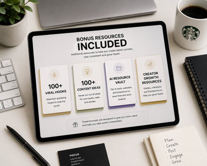 AI Creator Launch Kit™  Grow From 0 To 1,000 Followers Faster Using AI