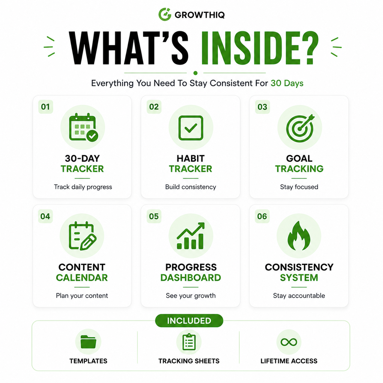 Tracker System | Everything you need to Plan, Create stay Consistent